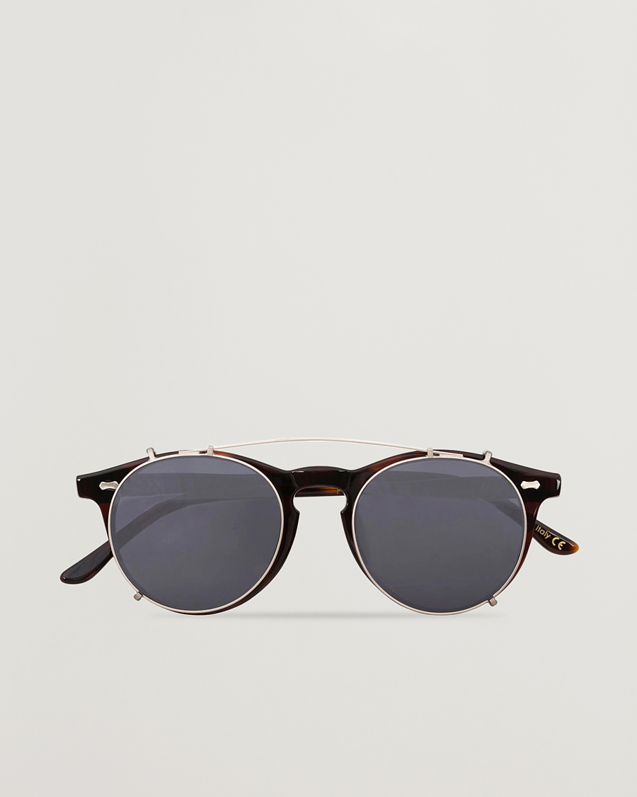 Herr | Solglasögon | TBD Eyewear | Pleat Clip On Sunglasses Classic Tortoise