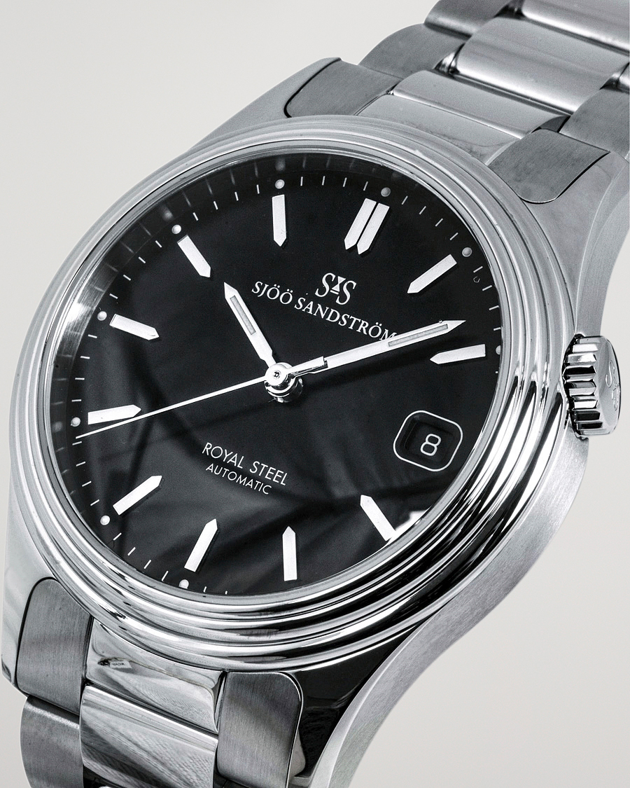 Herr | Sjöö Sandström Royal Steel Classic 36mm Black with Steel | Sjöö Sandström | Royal Steel Classic 36mm Black with Steel