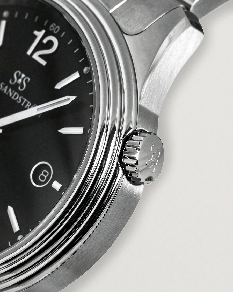Herr | Fine watches | Sjöö Sandström | Royal Steel Classic 41mm Black and Steel