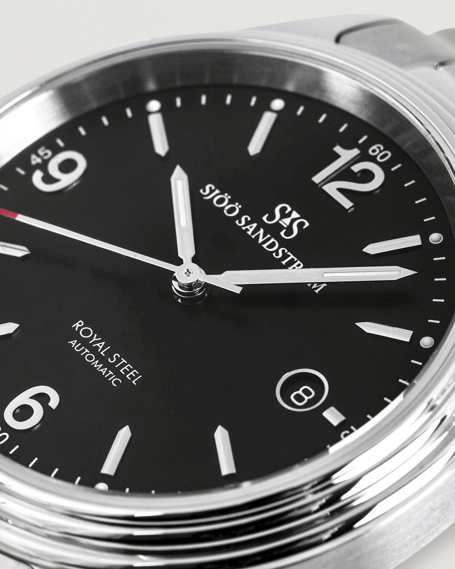 Herr | Sjöö Sandström Royal Steel Classic 41mm Black and Steel | Sjöö Sandström | Royal Steel Classic 41mm Black and Steel