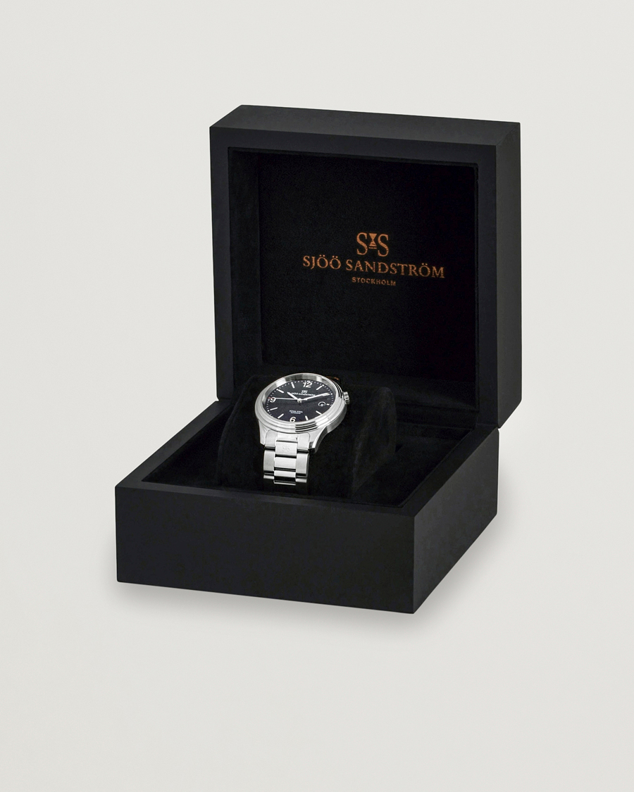 Herr | Sjöö Sandström Royal Steel Classic 41mm Black and Steel | Sjöö Sandström | Royal Steel Classic 41mm Black and Steel