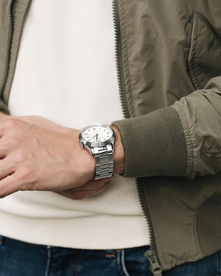 Herr | Sjöö Sandström Royal Steel Classic 41mm White and Steel | Sjöö Sandström | Royal Steel Classic 41mm White and Steel