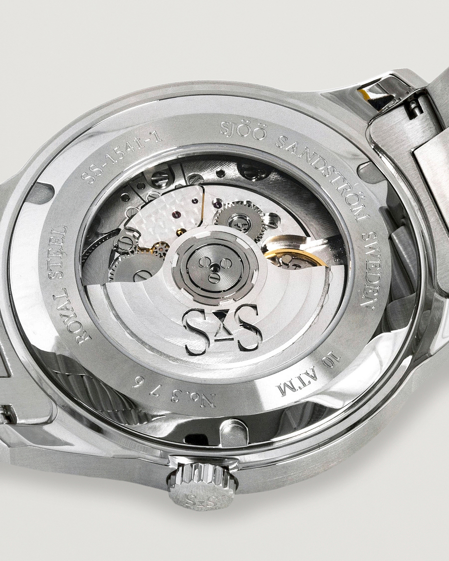 Herr | Sjöö Sandström Royal Steel Classic 41mm White and Steel | Sjöö Sandström | Royal Steel Classic 41mm White and Steel