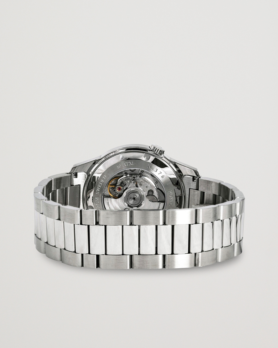Herr | Sjöö Sandström Royal Steel Classic 41mm White and Steel | Sjöö Sandström | Royal Steel Classic 41mm White and Steel