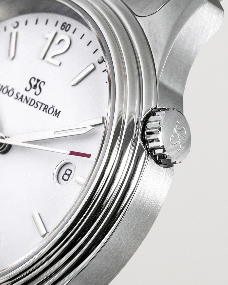 Herr | Fine watches | Sjöö Sandström | Royal Steel Classic 41mm White and Steel