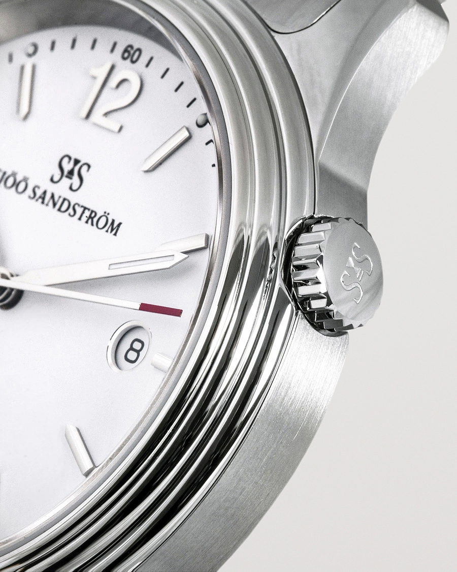 Herr | Sjöö Sandström Royal Steel Classic 41mm White and Steel | Sjöö Sandström | Royal Steel Classic 41mm White and Steel