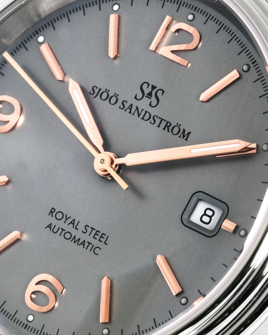 Herr | Sjöö Sandström Royal Steel Classic 41mm Grey and Blue Calf | Sjöö Sandström | Royal Steel Classic 41mm Grey and Blue Calf
