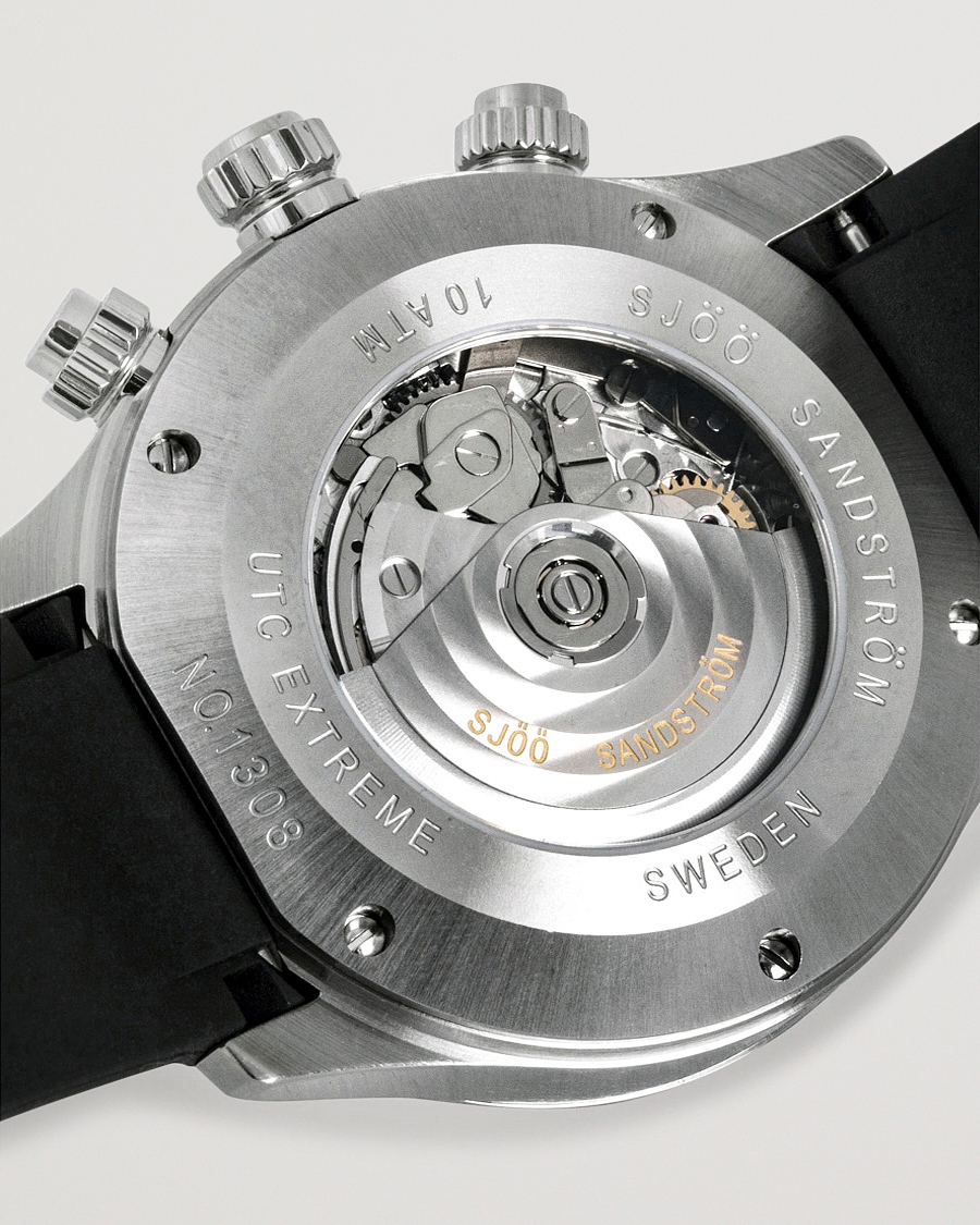 Herr | Sjöö Sandström UTC Extreme 44,2mm Silver and Black Rubber | Sjöö Sandström | UTC Extreme 44,2mm Silver and Black Rubber