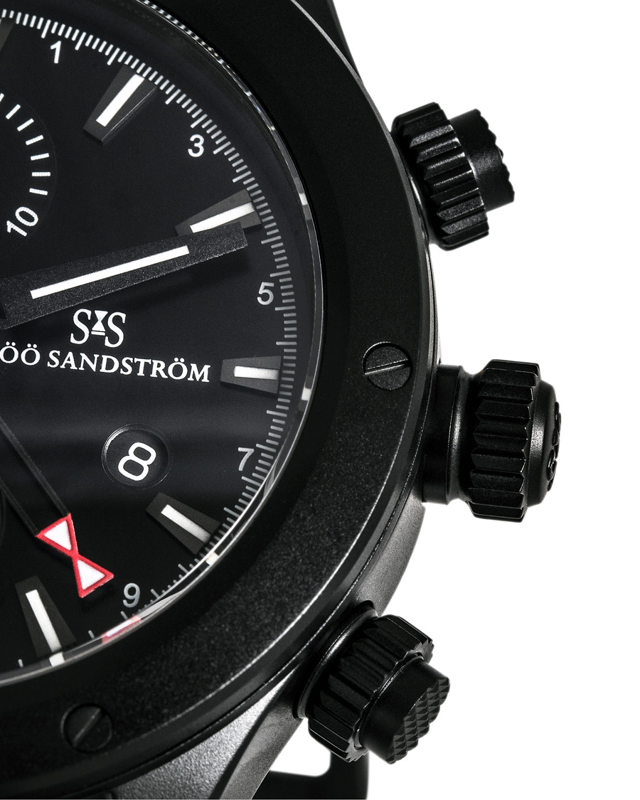 Herr | Sjöö Sandström UTC Extreme 44,2mm Black and Black Alligator | Sjöö Sandström | UTC Extreme 44,2mm Black and Black Alligator