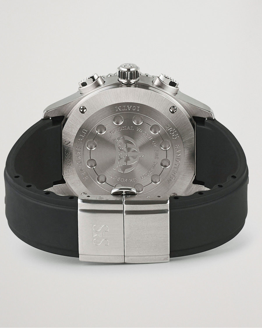 Herr | Sjöö Sandström UTC Skydiver 44,2mm Black and Black Rubber | Sjöö Sandström | UTC Skydiver 44,2mm Black and Black Rubber