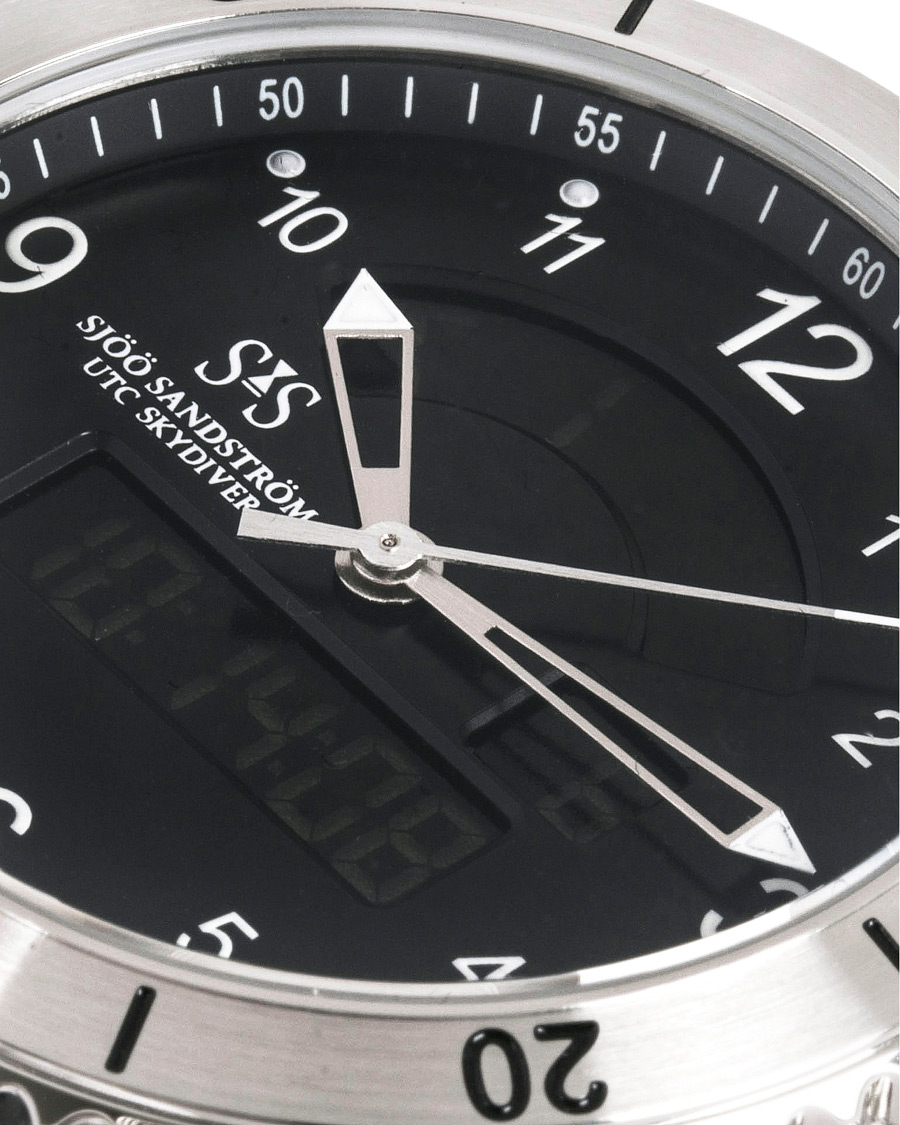 Herr | Sjöö Sandström UTC Skydiver 44,2mm Black and Black Rubber | Sjöö Sandström | UTC Skydiver 44,2mm Black and Black Rubber