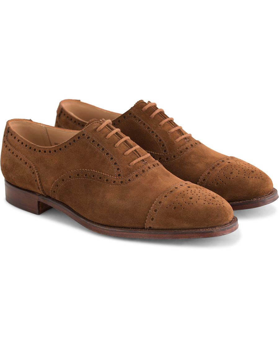 Herr | Crockett & Jones Westfield Oxford Tobacco Suede | Crockett & Jones | Westfield Oxford Tobacco Suede