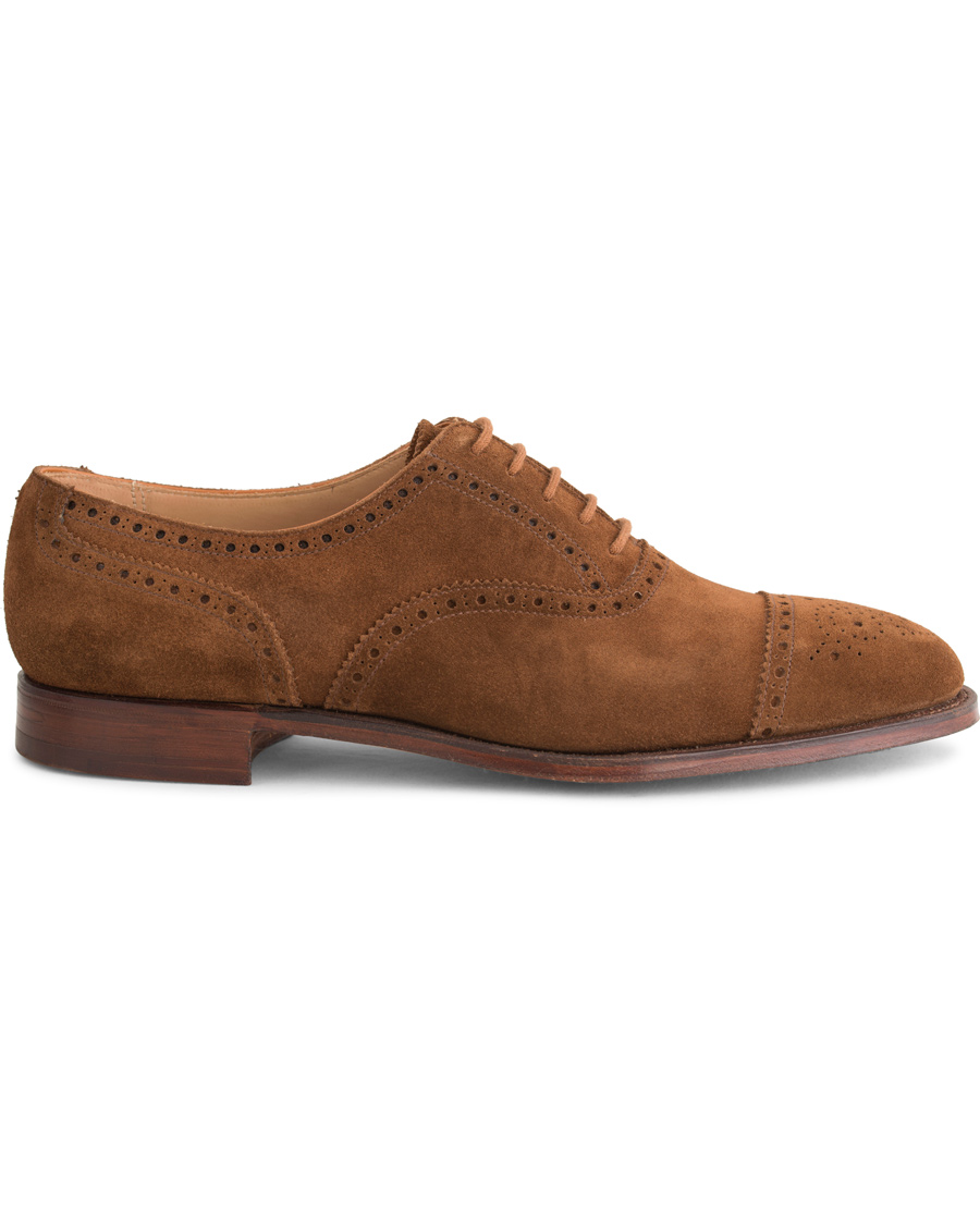 Herr | Crockett & Jones Westfield Oxford Tobacco Suede | Crockett & Jones | Westfield Oxford Tobacco Suede