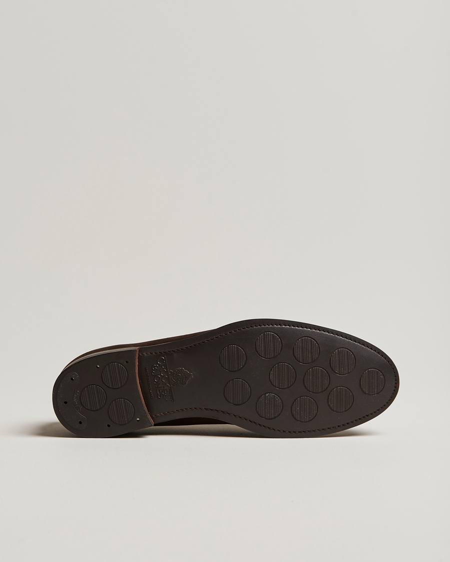 Herr | Loafers | Crockett & Jones | Harvard City Sole Dark Brown Suede