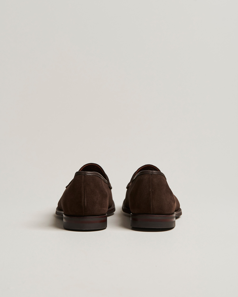Herr | Loafers | Crockett & Jones | Harvard City Sole Dark Brown Suede