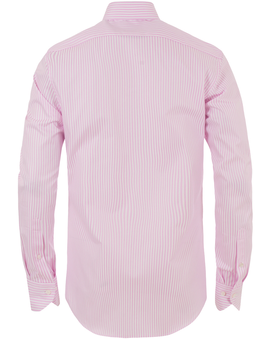 Herr | Skjortor | Stenströms | Slimline Stripe Shirt White/Pink