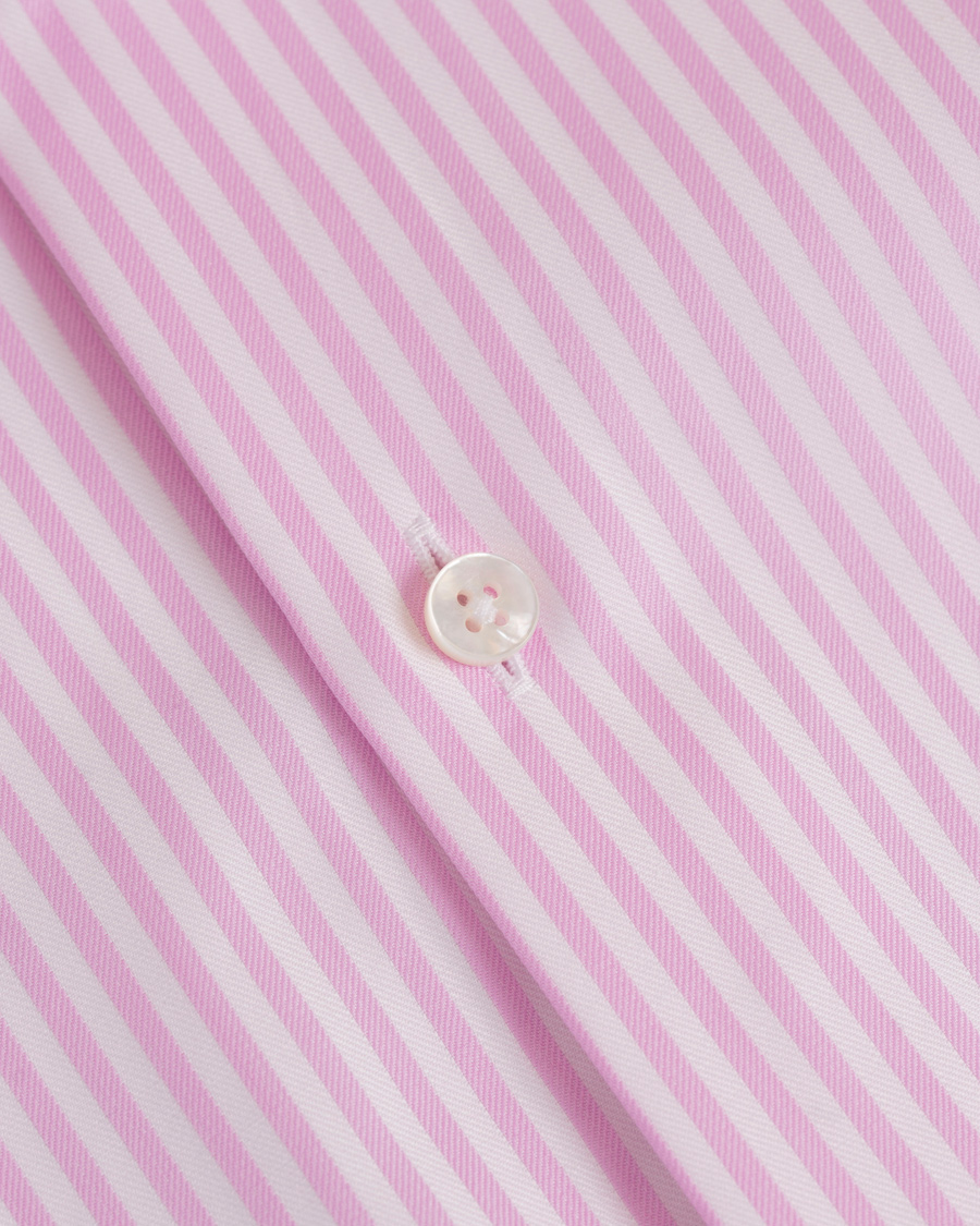 Herr | Skjortor | Stenströms | Slimline Stripe Shirt White/Pink