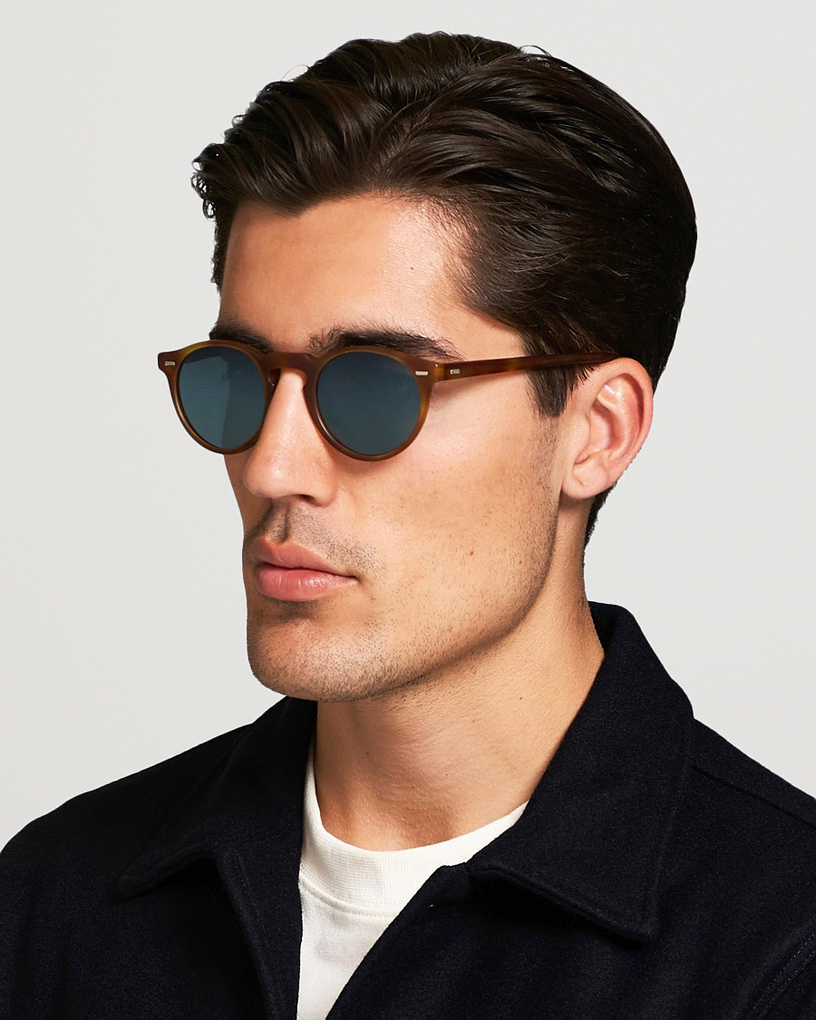 Herr | Runda solglasögon | Oliver Peoples | Gregory Peck Sunglasses Semi Matte/Indigo Photochromic