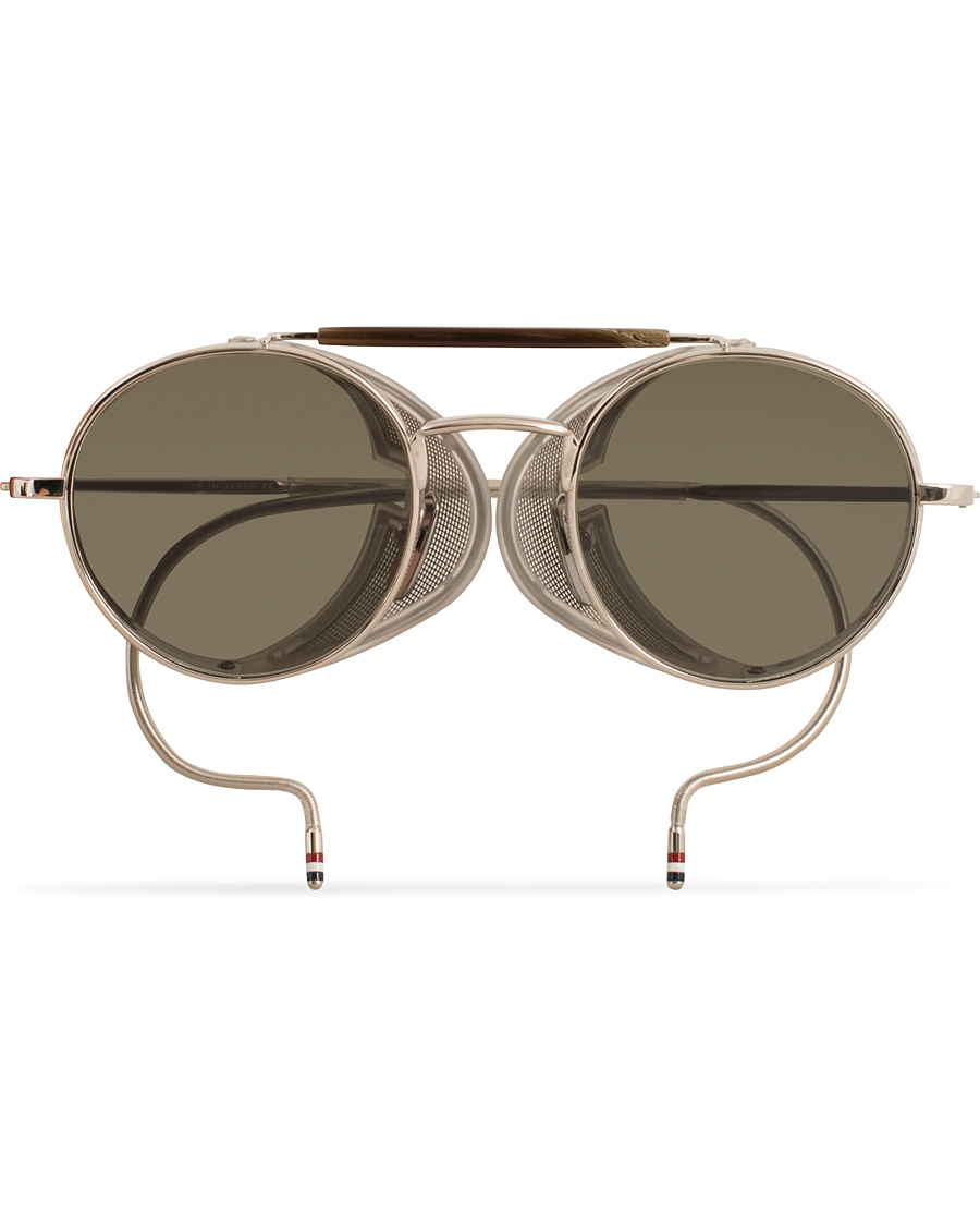 Herr | Thom Browne TB-001 Sunglasses Shiny Silver | Thom Browne | TB-001 Sunglasses Shiny Silver