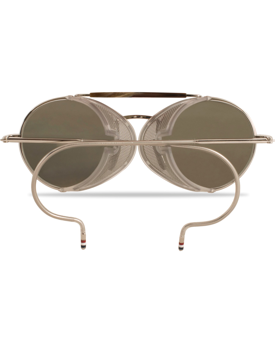 Herr | Thom Browne TB-001 Sunglasses Shiny Silver | Thom Browne | TB-001 Sunglasses Shiny Silver