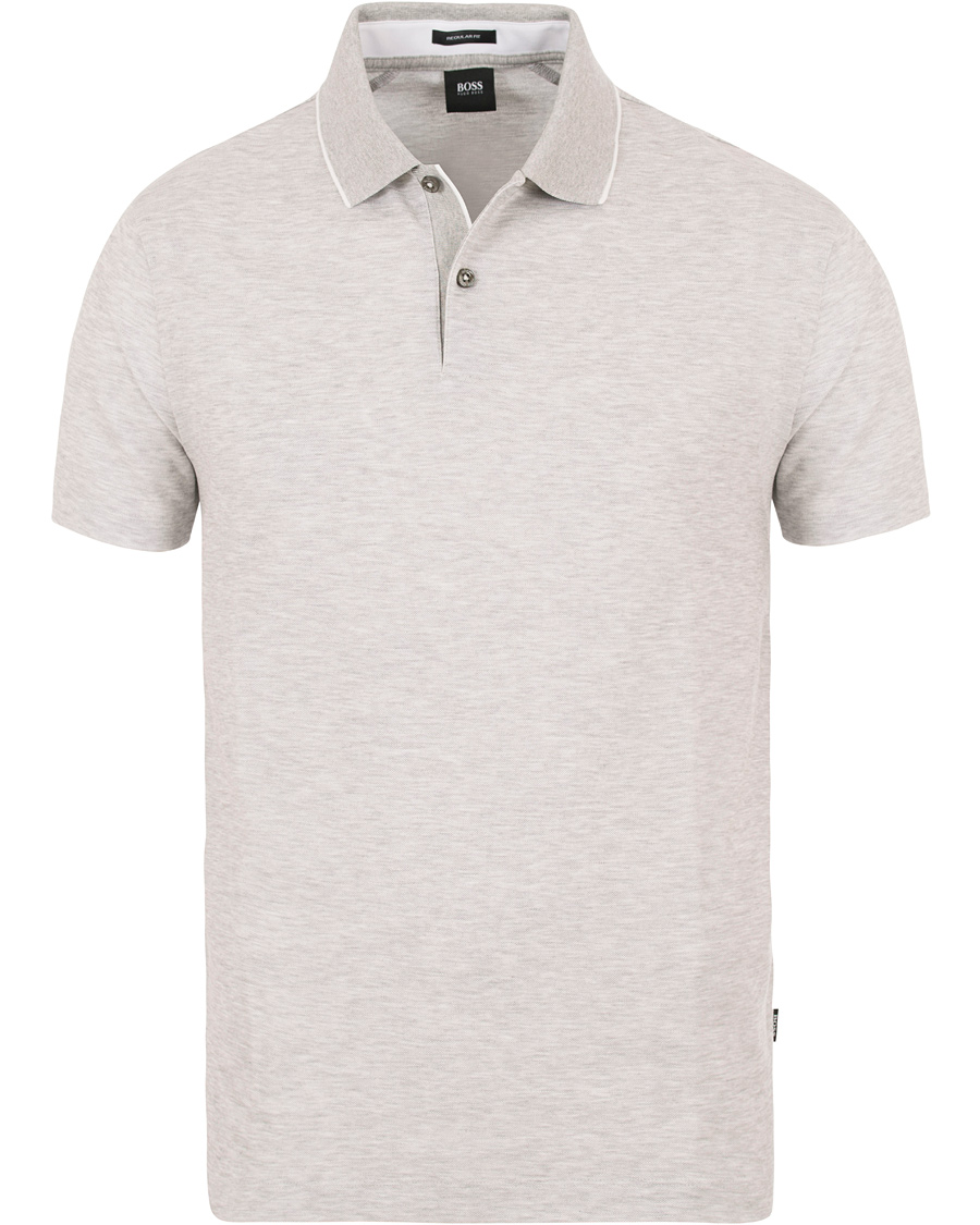 Herr | Pikéer | BOSS BLACK | BOSS Piket Polo Grey Melange