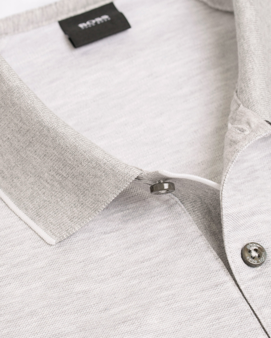 Herr | Pikéer | BOSS BLACK | BOSS Piket Polo Grey Melange