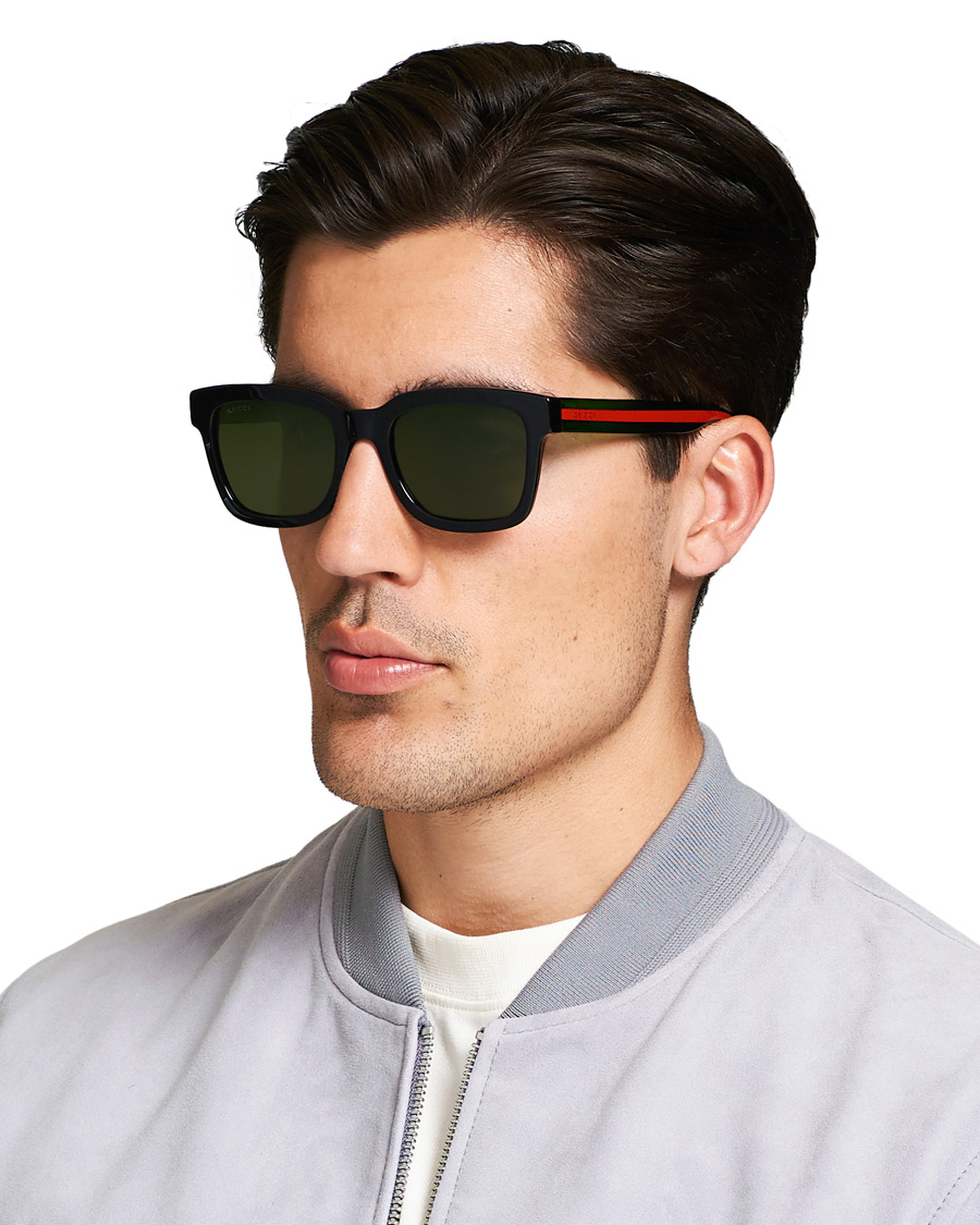 Herr |  | Gucci | GG0001S Sunglasses  Black/Green