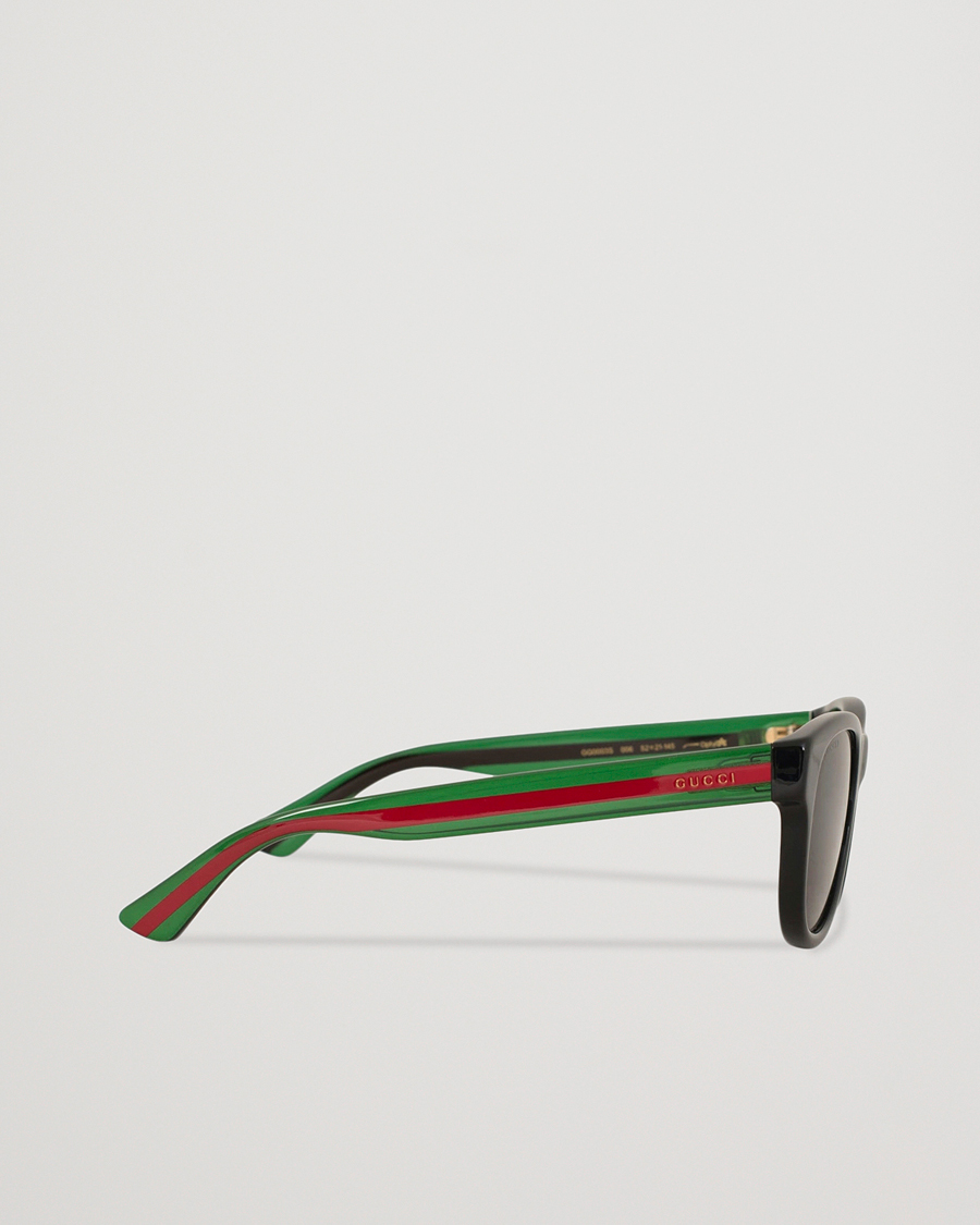 Herr | Gucci GG0003S Sunglasses Black/Green/Grey | Gucci | GG0003S Sunglasses Black/Green/Grey
