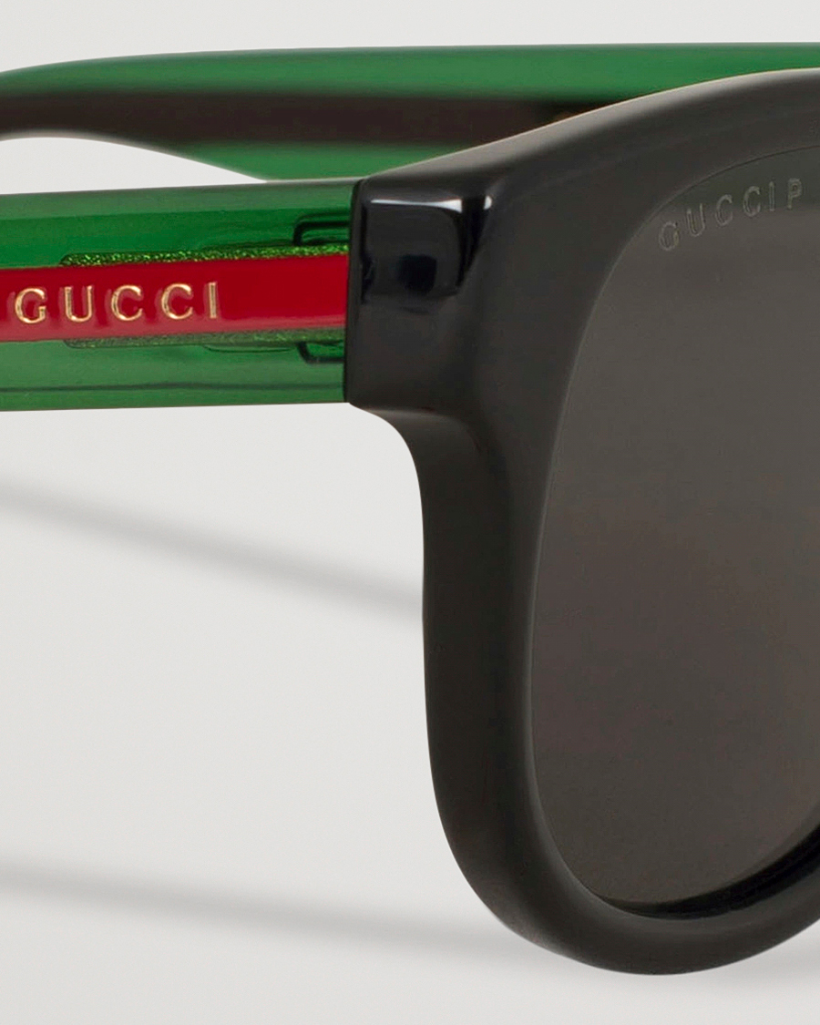 Herr | Gucci GG0003S Sunglasses Black/Green/Grey | Gucci | GG0003S Sunglasses Black/Green/Grey