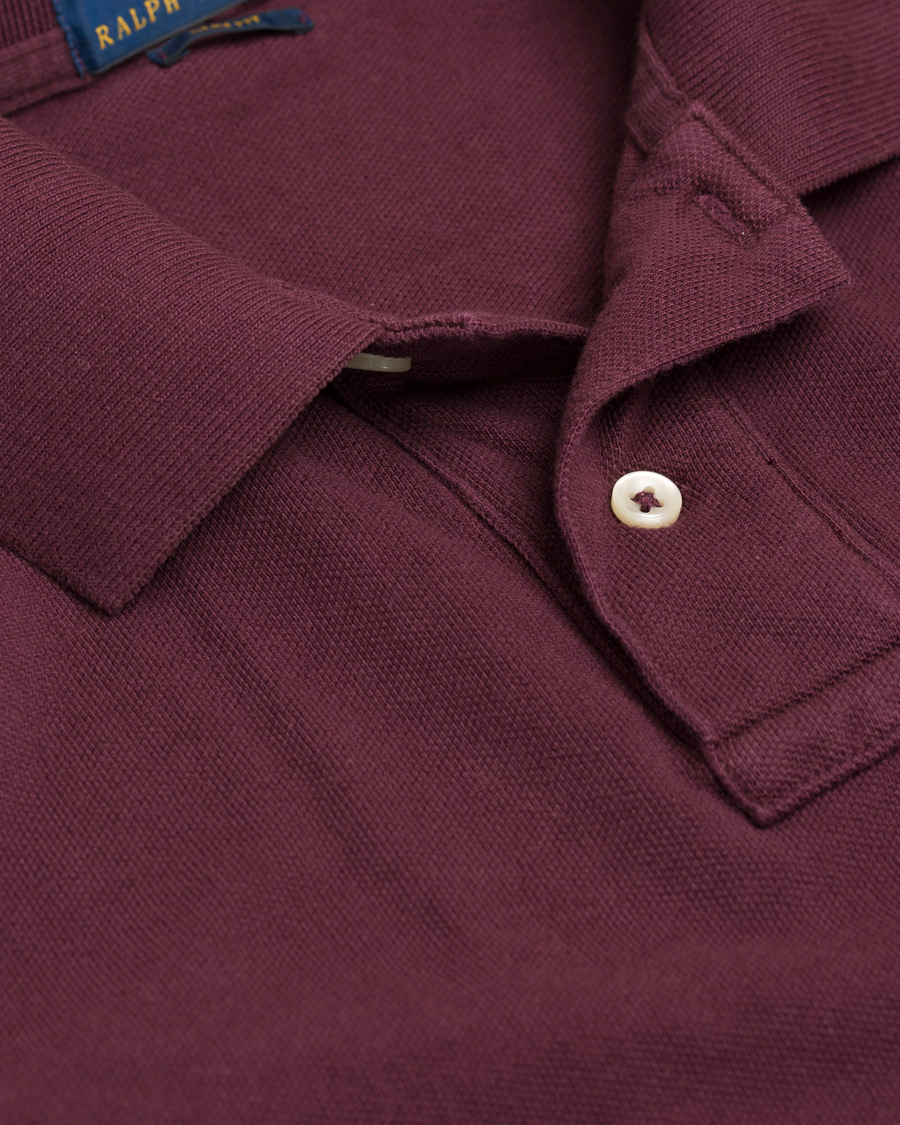 Herr | Pikéer | Polo Ralph Lauren | Slim Fit Polo Classic Burgundy