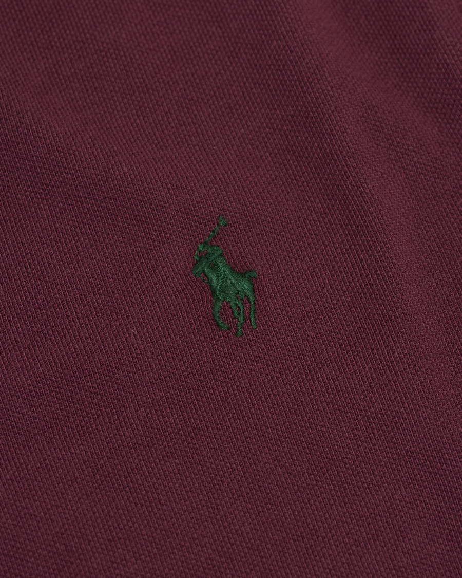 Herr | Pikéer | Polo Ralph Lauren | Slim Fit Polo Classic Burgundy