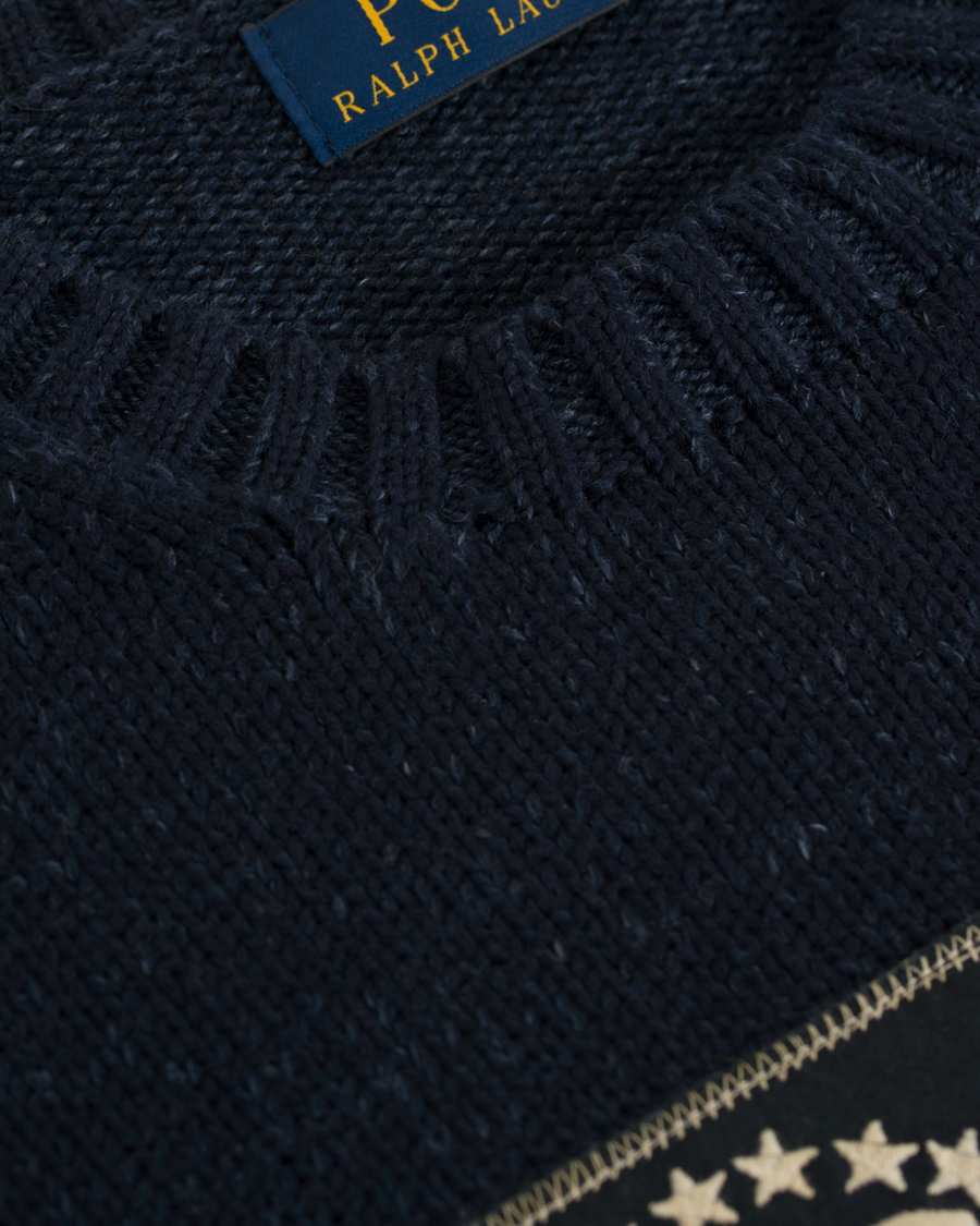 Herr | Tröjor | Polo Ralph Lauren | Flag Cotton Crew Neck Summer Navy