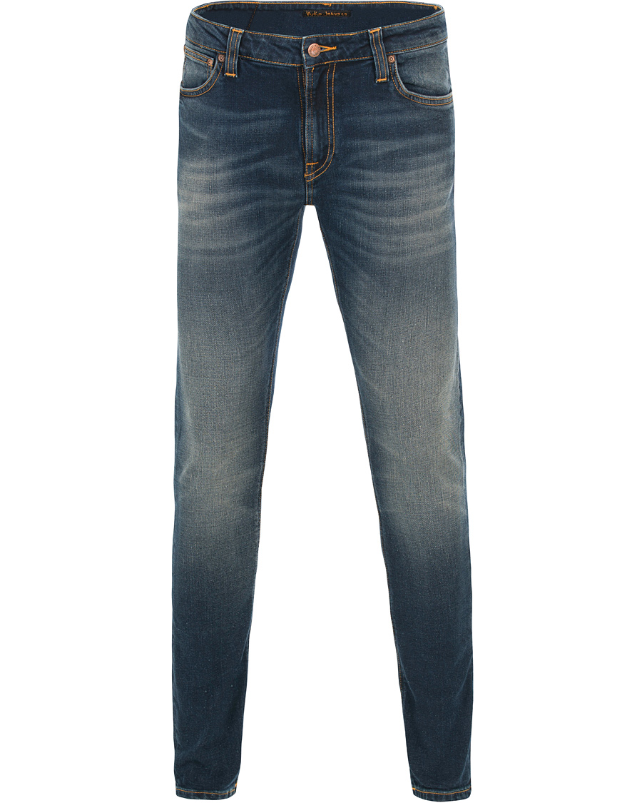 Herr | Jeans | Nudie Jeans | Skinny Lin Organic Slim Fit Stretch Jeans D Indigo