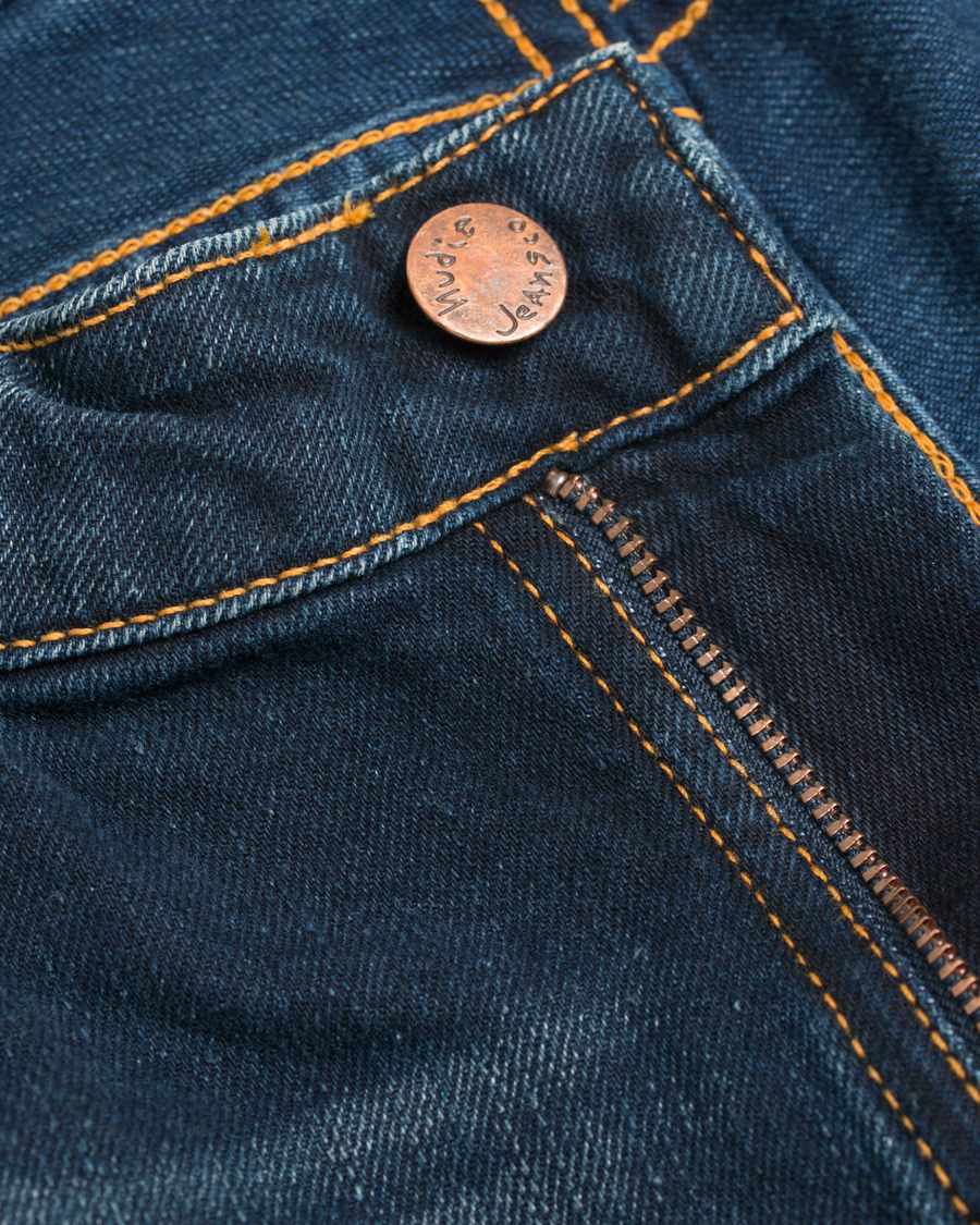 Herr | Jeans | Nudie Jeans | Skinny Lin Organic Slim Fit Stretch Jeans D Indigo