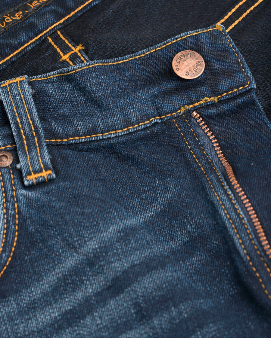 Herr | Jeans | Nudie Jeans | Lean Dean Organic Slim Fit Stretch Jeans Ink Navy