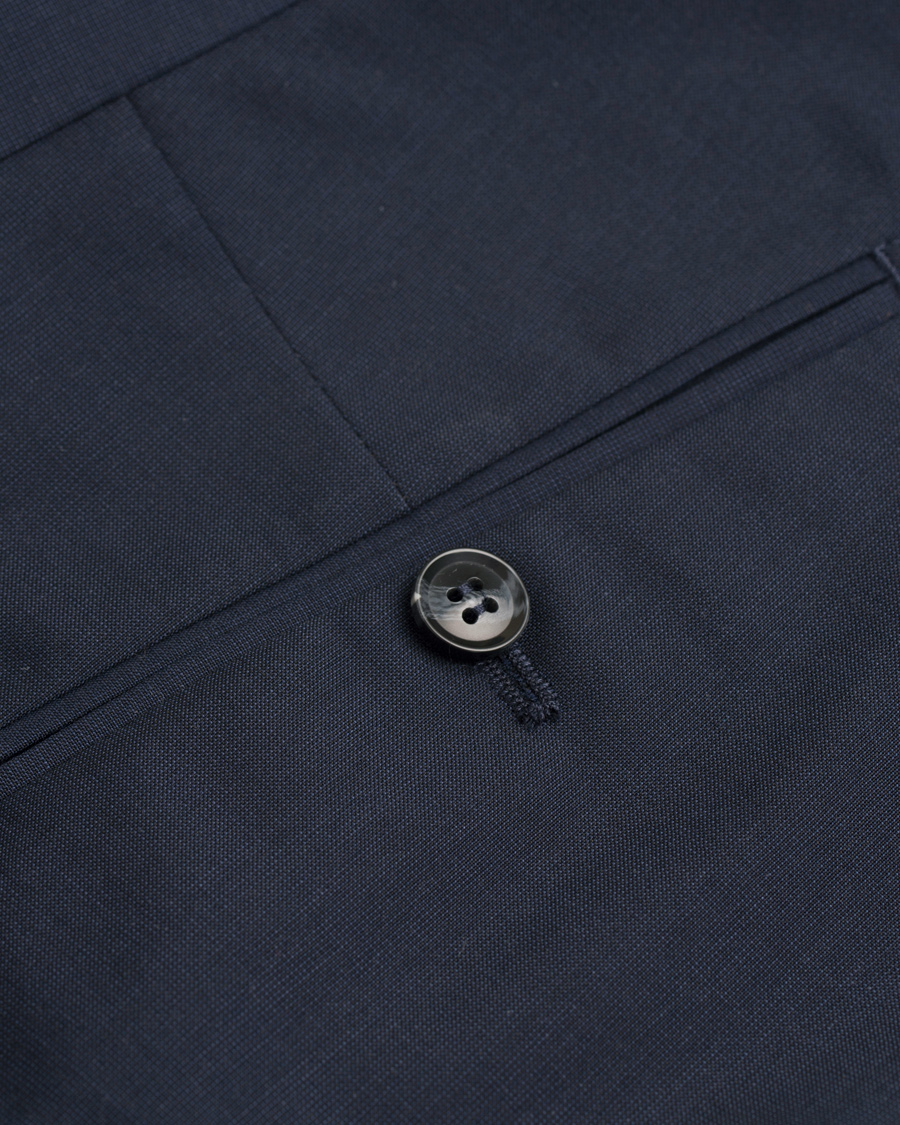 Herr | Byxor | Tiger of Sweden | Gordon Wool/Cotton Suit Trousers Navy