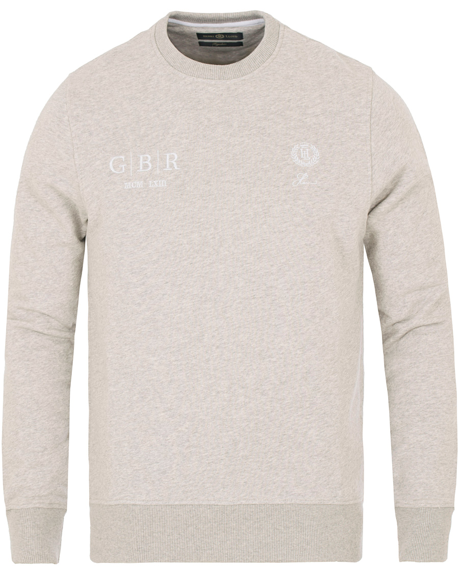 Herr | Tröjor | Henri-Lloyd | Henri Lloyd Radnor Crew Neck Sweatshirt Grey Marl