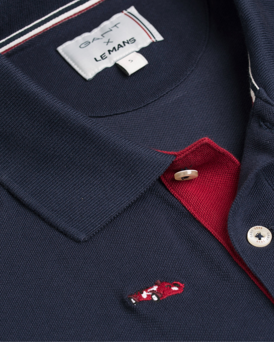 Herr | Pikéer | GANT | Le Mans Woven Cars Polo Evening Blue