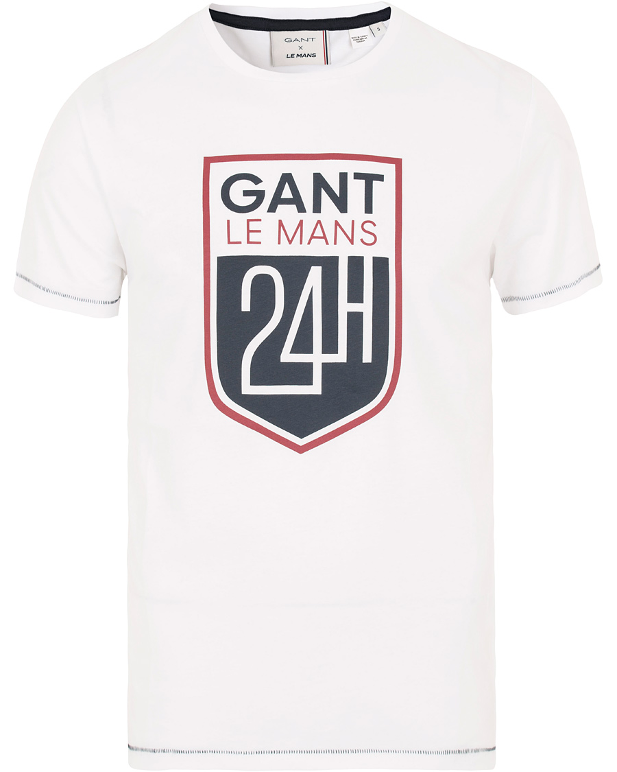 Herr | T-Shirts | GANT | Le Mans Shield Tee White