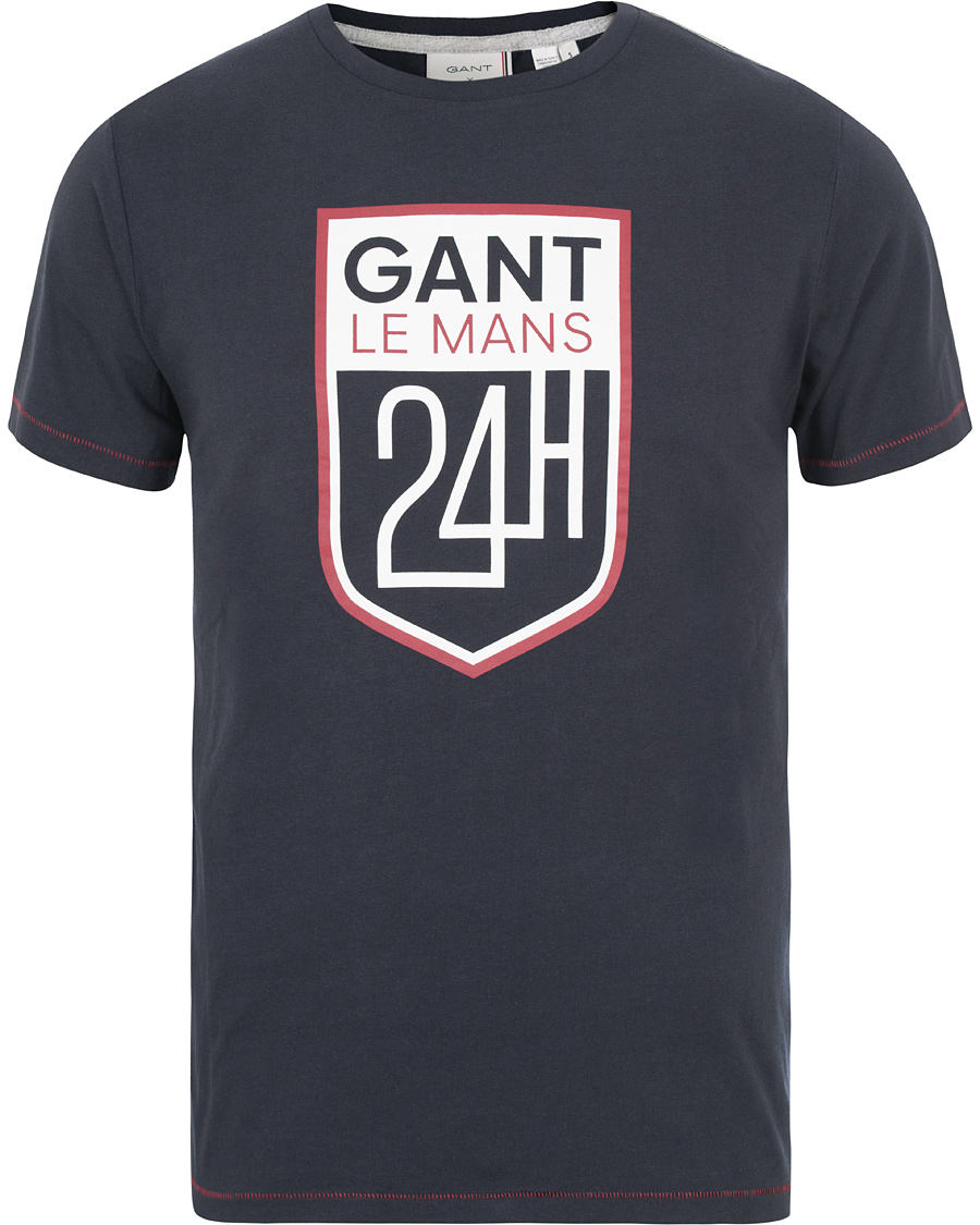 Herr | T-Shirts | GANT | Le Mans Shield Tee Evening Blue