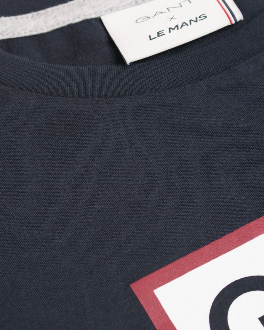 Herr | T-Shirts | GANT | Le Mans Shield Tee Evening Blue