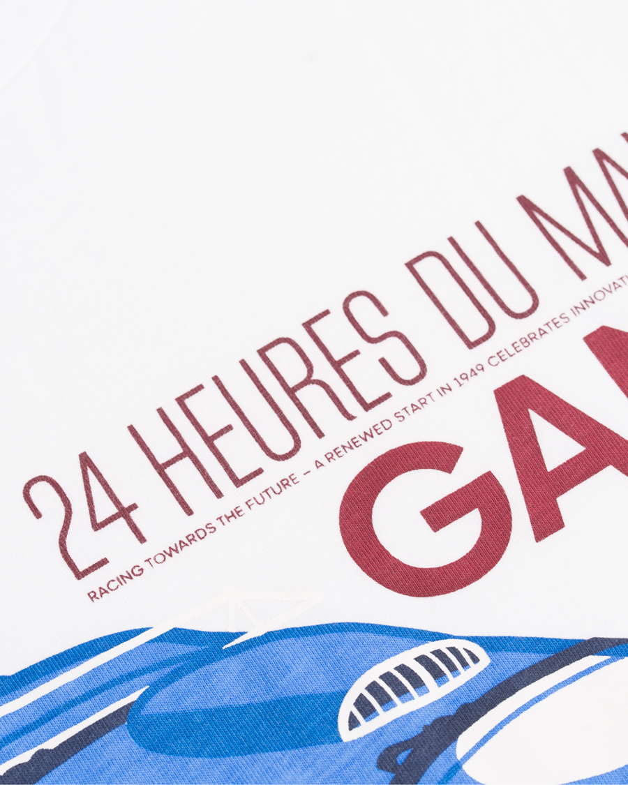 Herr | T-Shirts | GANT | Le Mans Car Print Tee White