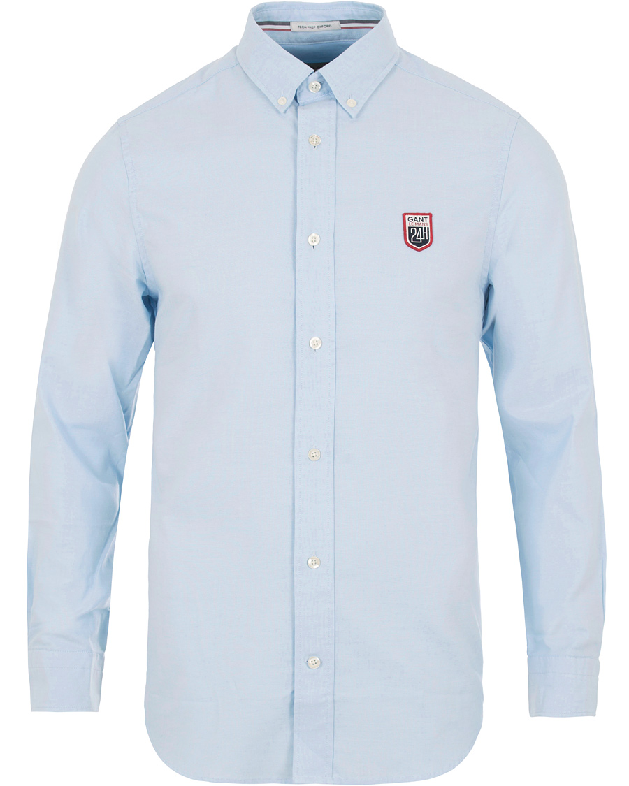Herr | Skjortor | GANT | Le Mans Fitted Body Tech Prep Shirt Capri Blue
