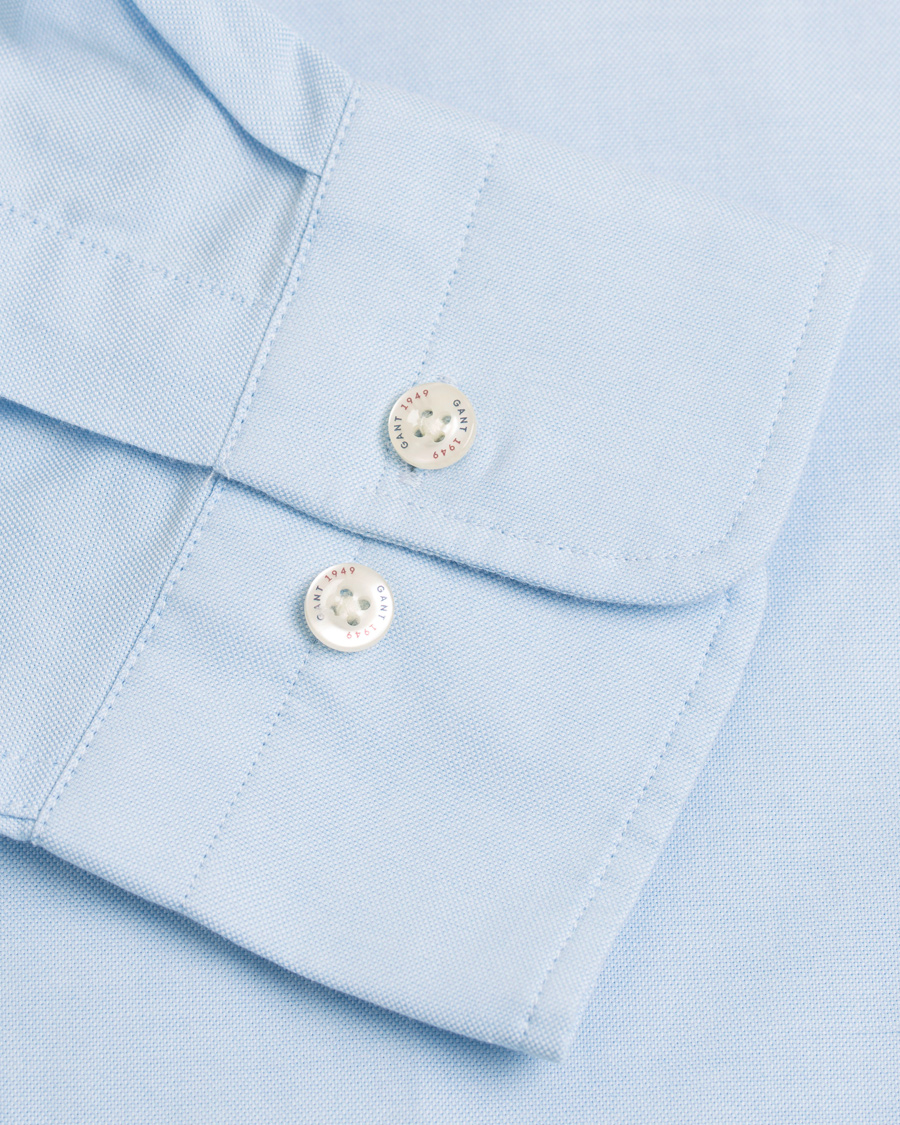 Herr | Skjortor | GANT | Le Mans Fitted Body Tech Prep Shirt Capri Blue