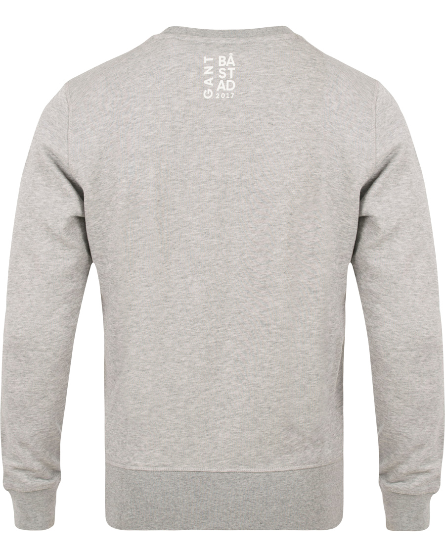 Herr | Tröjor | GANT | Båstad Crew Neck Sweatshirt Grey Melange