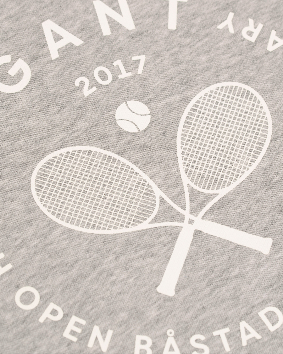 Herr | Tröjor | GANT | Båstad Crew Neck Sweatshirt Grey Melange