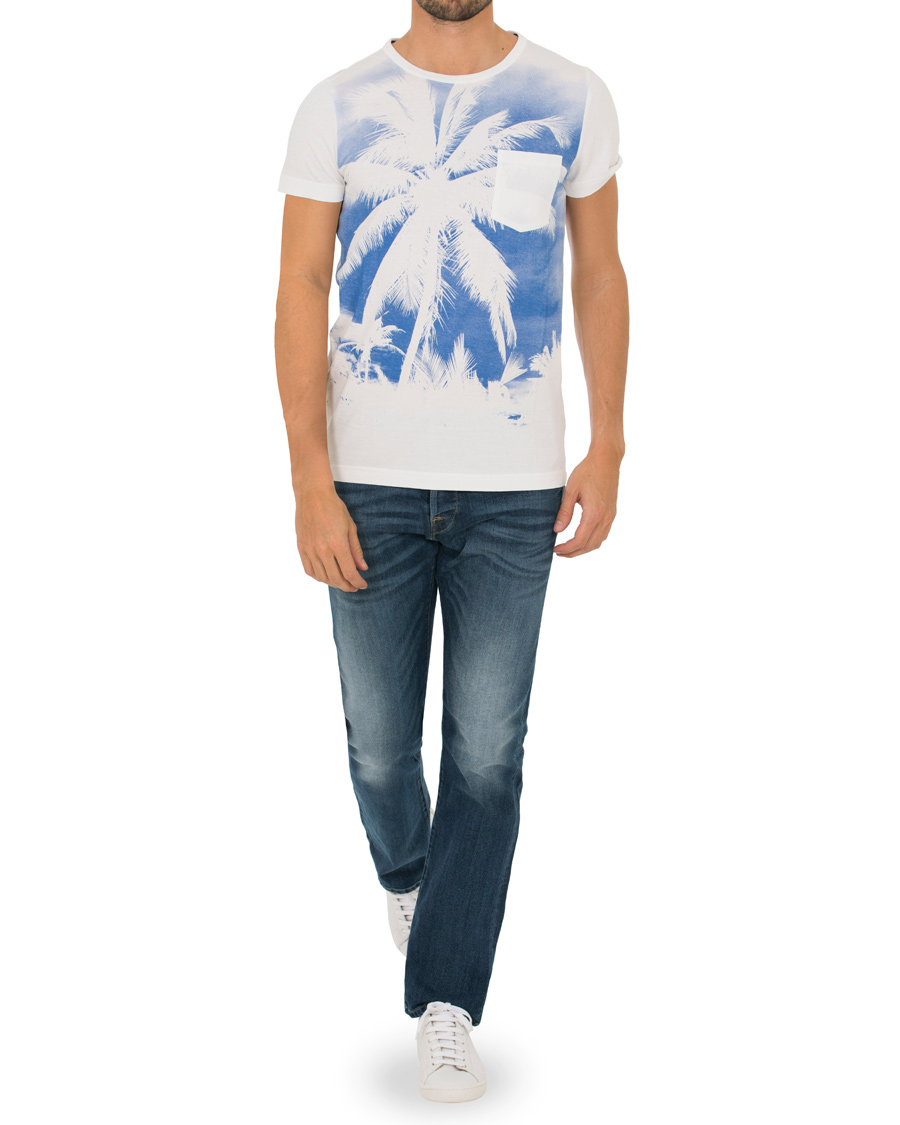 Herr | T-Shirts | Tommy Hilfiger | Harry Printed Palm Tee White