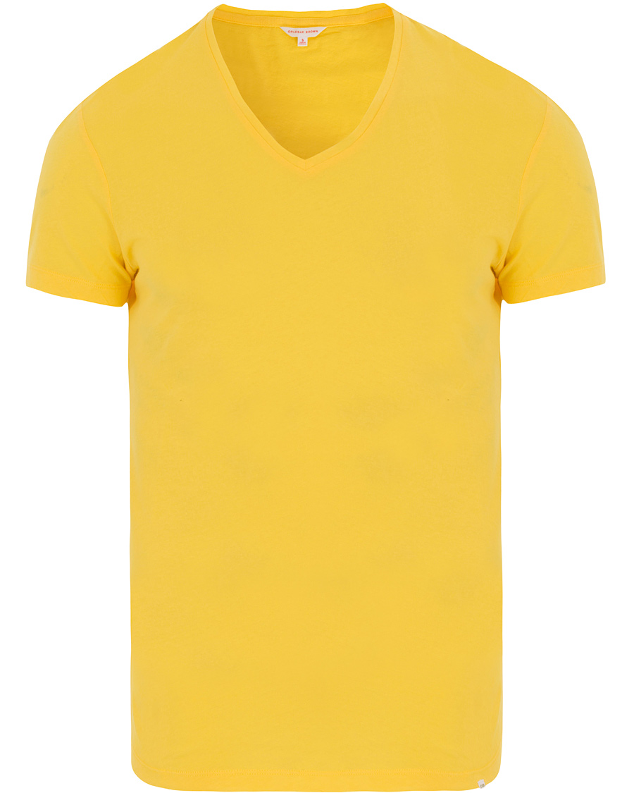 Herr | T-Shirts | Orlebar Brown | Ob V-neck Tee Sunshine