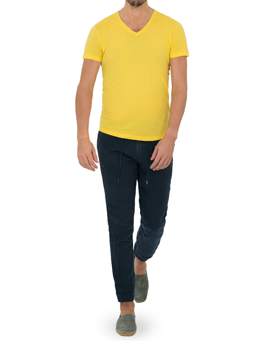 Herr | T-Shirts | Orlebar Brown | Ob V-neck Tee Sunshine