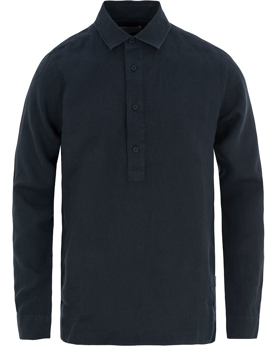 Herr | Skjortor | Orlebar Brown | Ridley Riviera Popover Shirt Navy